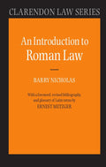 An Introduction to Roman Law (Clarendon Law Series) cover image