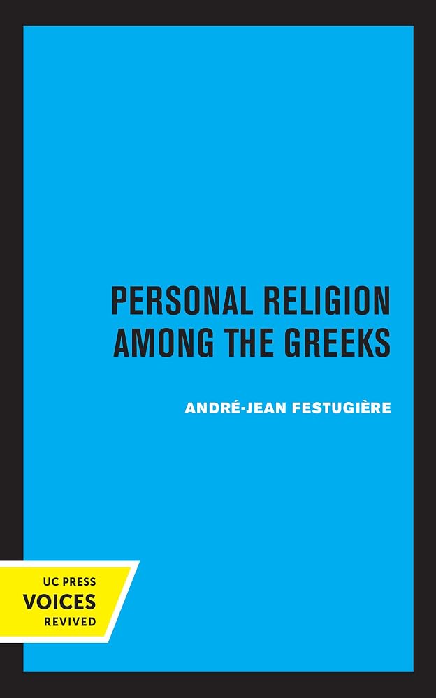 Personal Religion Among the Greeks (Sather Classical Lectures) (Volume 26) cover image